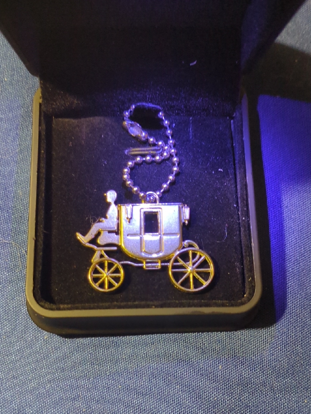 Coach Gold Horse & Carriage Keychain/Bag Charm Highly Collectable $80